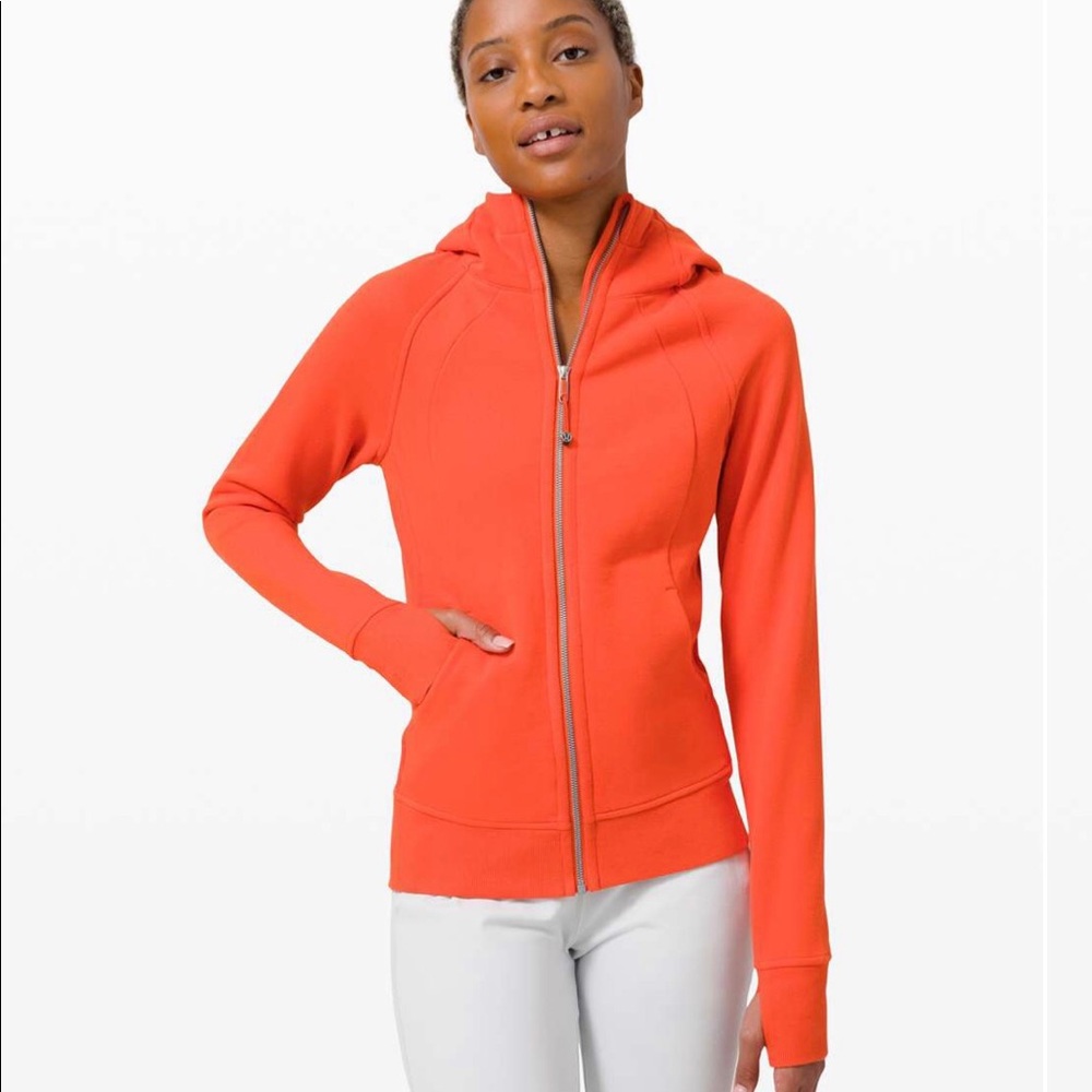 NWT Lululemon Scuba Hoodie Light Cotton Fleece Size 4 Color- Brick